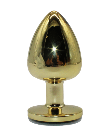 Anal Butt Plug 3 Pcs/Set Gold Anal Plug 3 Sizes Metal Butt Plug Masturbator Anal Trainer Couple Sex Machine Sex Toys Adult Products Butt Training Plugs