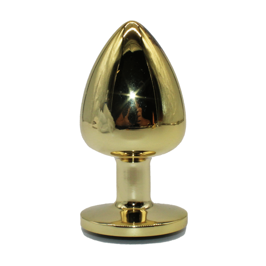 Anal Butt Plug 3 Pcs/Set Gold Anal Plug 3 Sizes Metal Butt Plug Masturbator Anal Trainer Couple Sex Machine Sex Toys Adult Products Butt Training Plugs