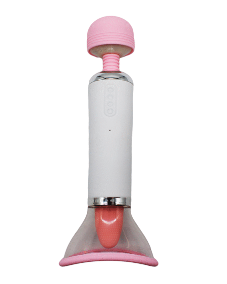 Dual Stimulation Clitoral Sucking & Wand Massager Vibrator with 12 Strong Sucking Vibrating Licking Modes Rechargeable Suction Stimulator Sex Toys for Women