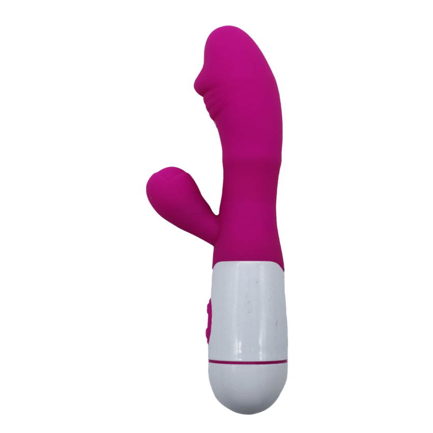Waterproof Silicone Vibrator Large Strong Vibrating Dual Motor Hands Massager Women 12 Modes Battery (Pink) - Image 2