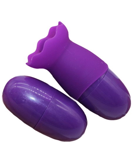 Double Vibrating Egg with Single Vibration Mode, G-spot and Clitoris Stimulator for Female, ABS Plastic