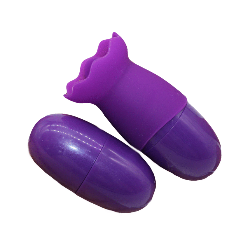 Double Vibrating Egg with Single Vibration Mode, G-spot and Clitoris Stimulator for Female, ABS Plastic