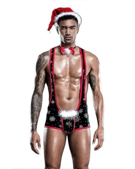 Sexy Santa Bodysuit – Men’s Holiday Fantasy Wear
