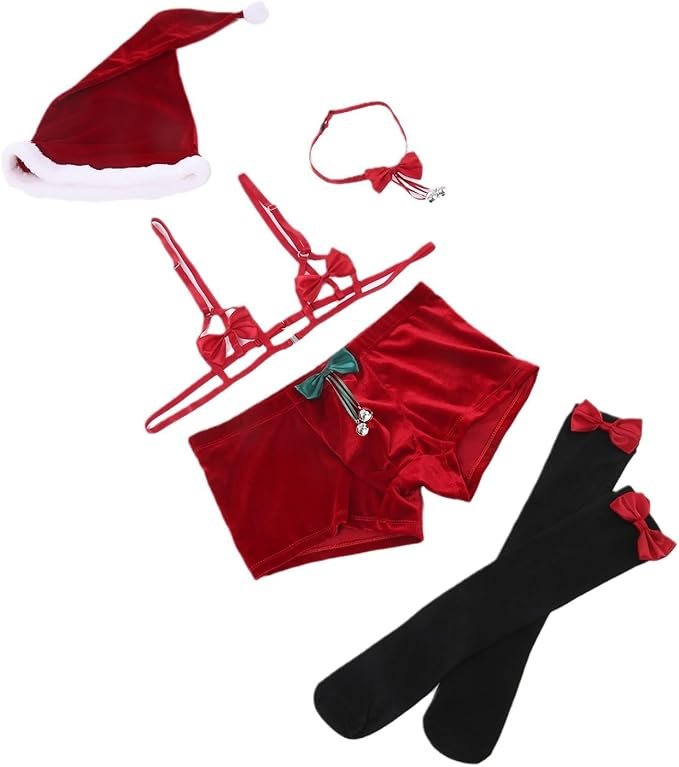 Mistletoe Tease Set – Men’s Sexy Christmas Lingerie - Image 2