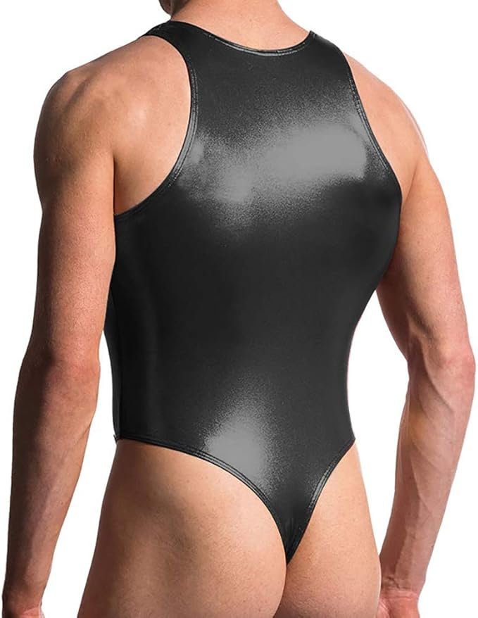 Deep V Bodysuit – Bold Male Fetishwear - Image 3