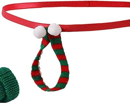 Holiday Wreath Tease Thong – Men’s Christmas Novelty Lingerie