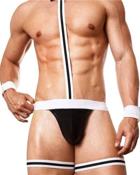 Bow Tie Strap Set – Men’s Sexy Formal Fantasy Wear